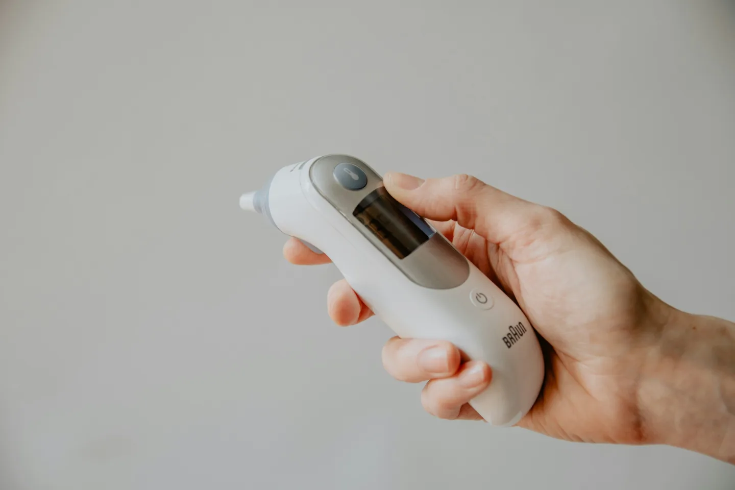 Ear thermometer for checking a child's temperature